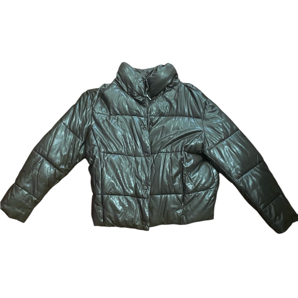 Chocolate puffer jacket